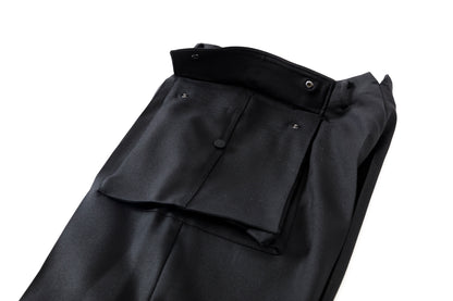 SARTO / 252-12001 CARGO PANTS(DRY WOOL TWILL) - BLACK