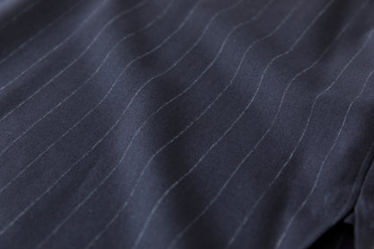 SARTO / 242-13001  SKIPPER PULL OVER(HARD TWISTED WOOL) - NAVY CHALK STRIPE