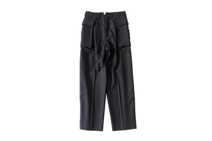 SARTO / 252-12001 CARGO PANTS(DRY WOOL TWILL) - BLACK