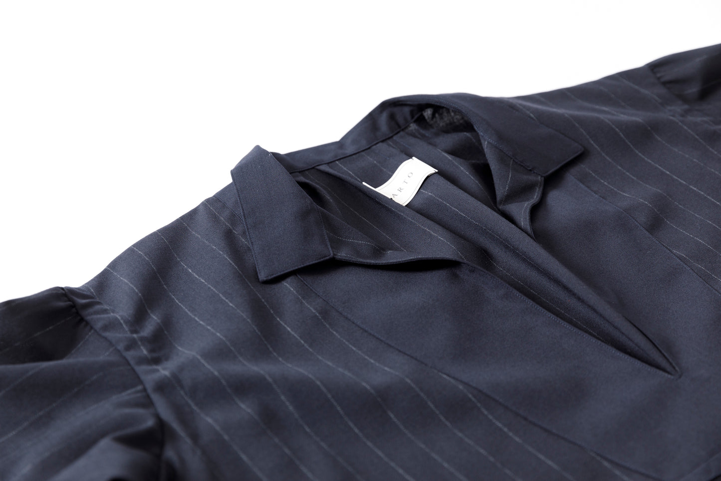 SARTO / 242-13001  SKIPPER PULL OVER(HARD TWISTED WOOL) - NAVY CHALK STRIPE
