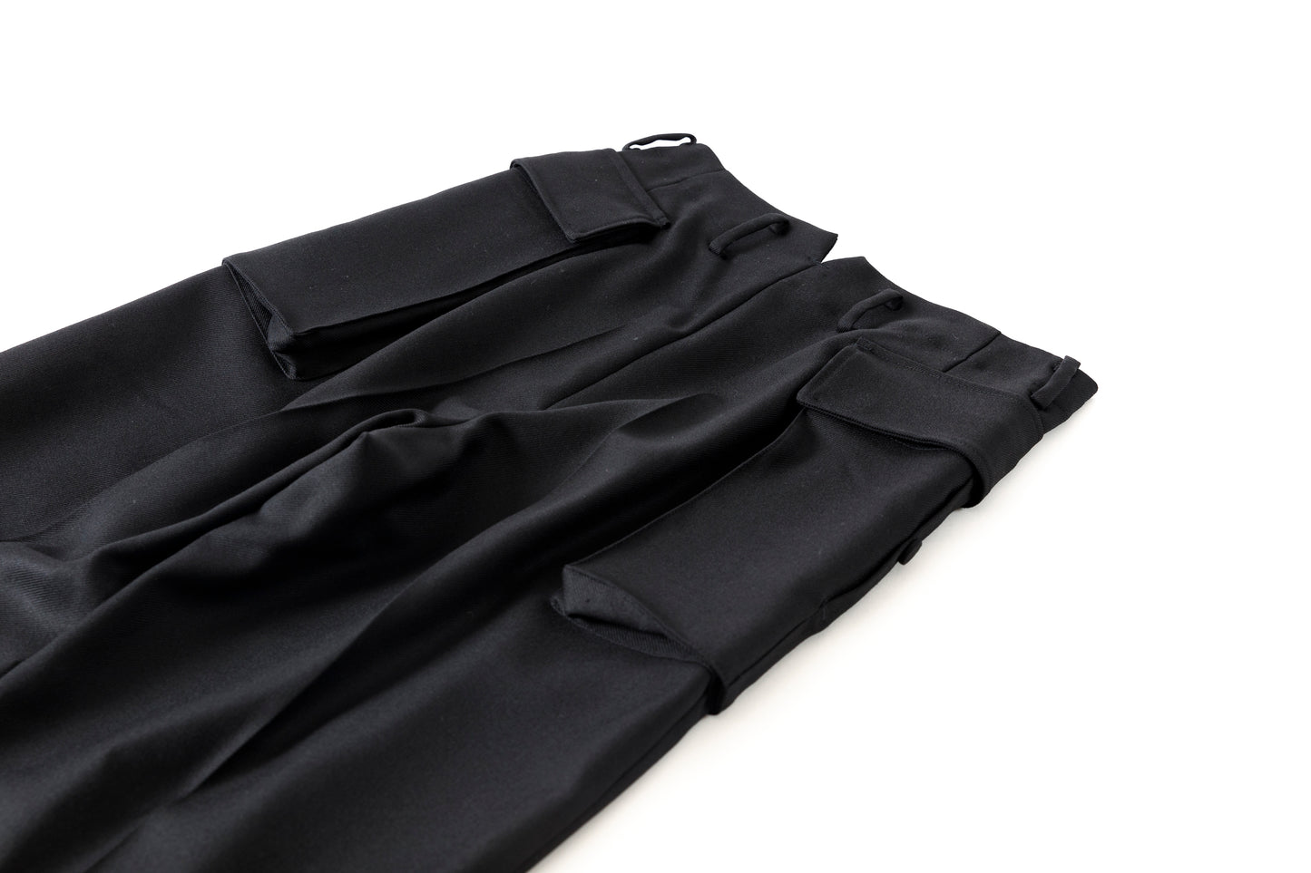 SARTO / 252-12001 CARGO PANTS(DRY WOOL TWILL) - BLACK