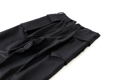 SARTO / 252-12001 CARGO PANTS(DRY WOOL TWILL) - BLACK