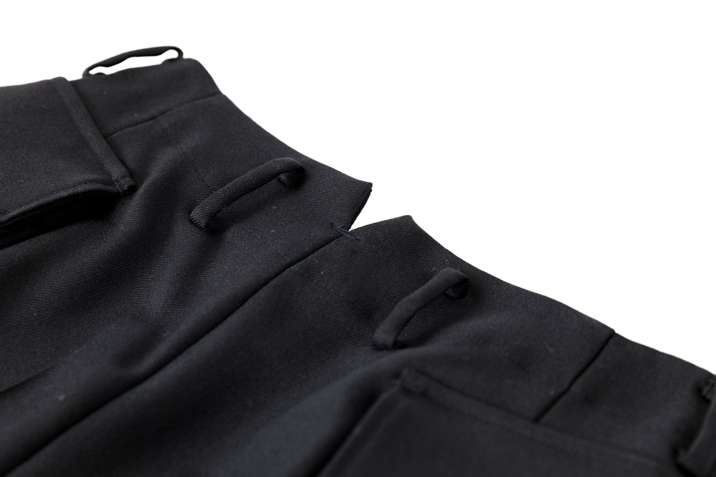 SARTO / 252-12001 CARGO PANTS(DRY WOOL TWILL) - BLACK