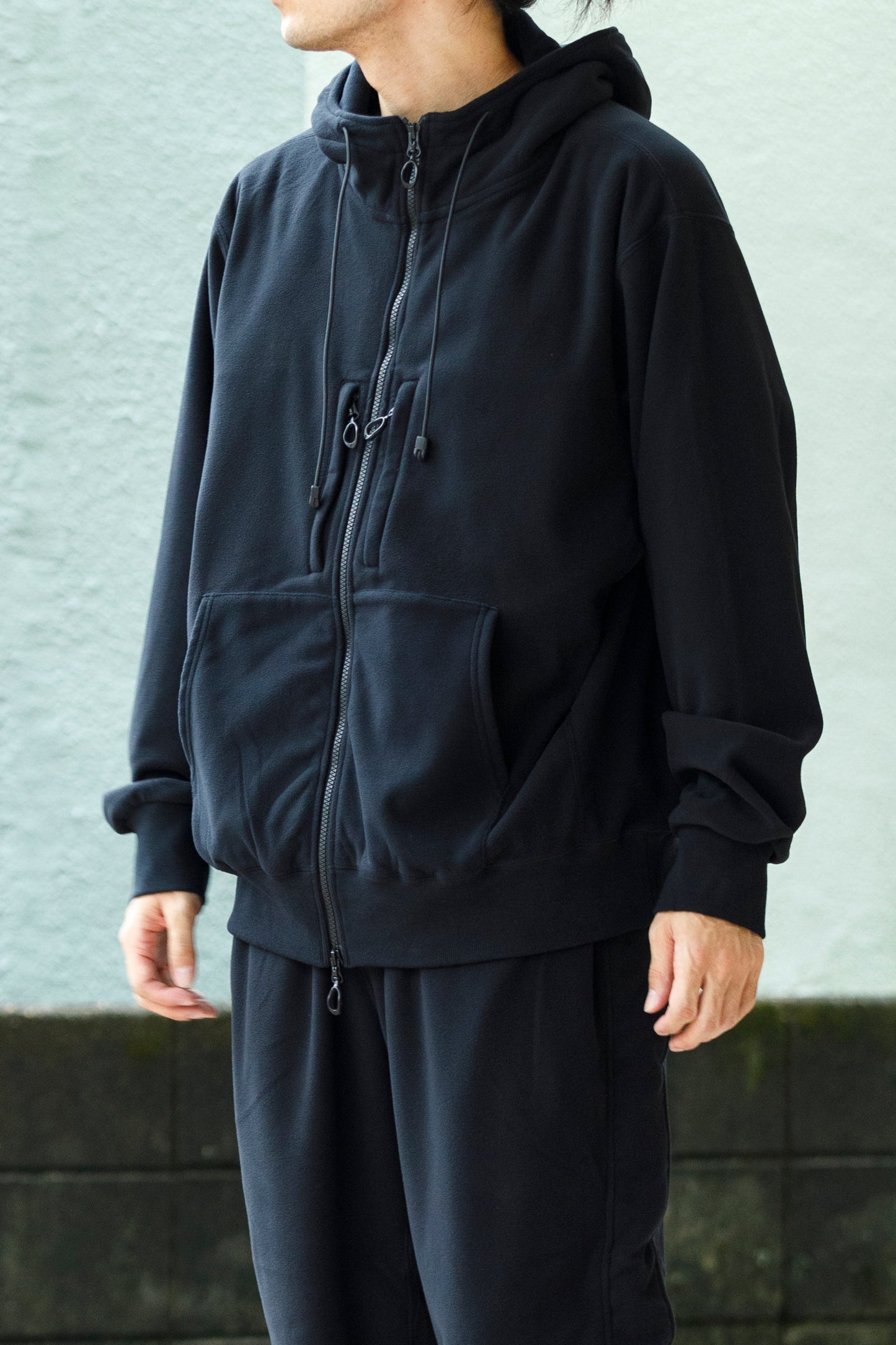 MOUT RECON TAILOR / MT1803 MOUT WIND PRO FULL ZIP FIELD HOODIE - Black