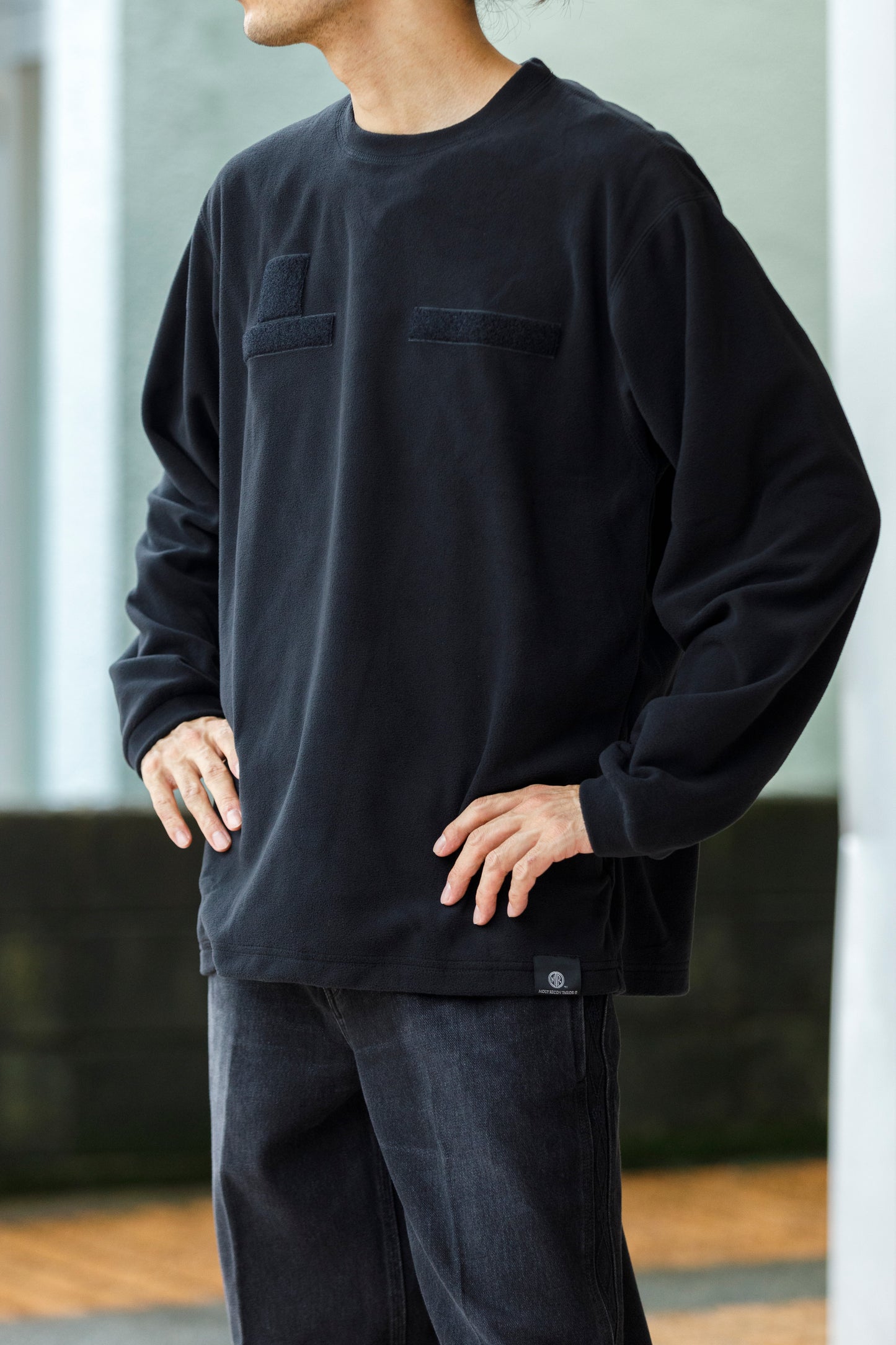 MOUT RECON TAILOR / MT1808 MOUT LIGHT THERMAL CREW NECK - Black