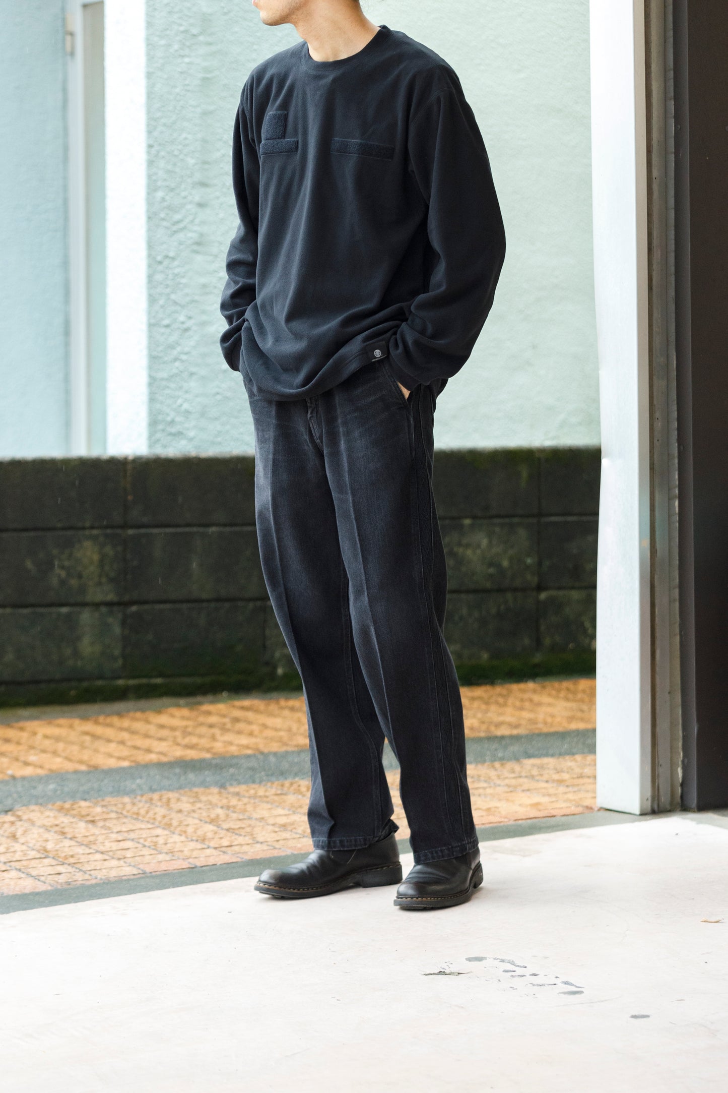 MOUT RECON TAILOR / MT1808 MOUT LIGHT THERMAL CREW NECK - Black