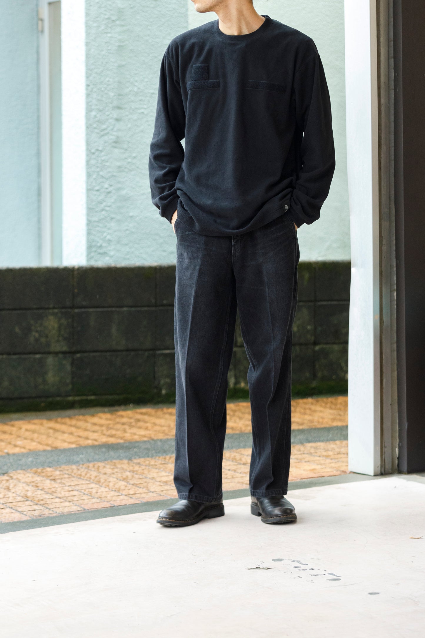 MOUT RECON TAILOR / MT1808 MOUT LIGHT THERMAL CREW NECK - Black