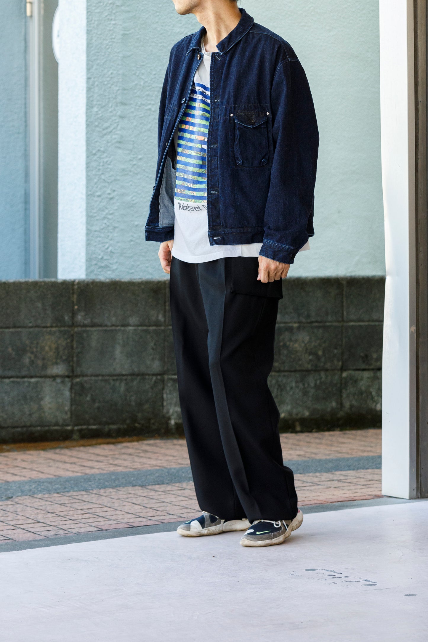 SARTO / 252-12001 CARGO PANTS(DRY WOOL TWILL) - BLACK