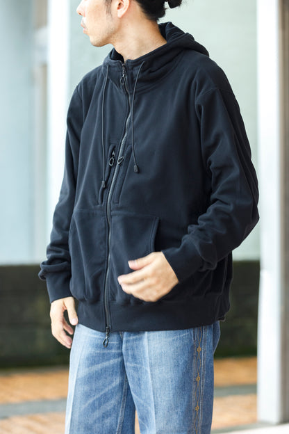 MOUT RECON TAILOR / MT1803 MOUT WIND PRO FULL ZIP FIELD HOODIE - Black