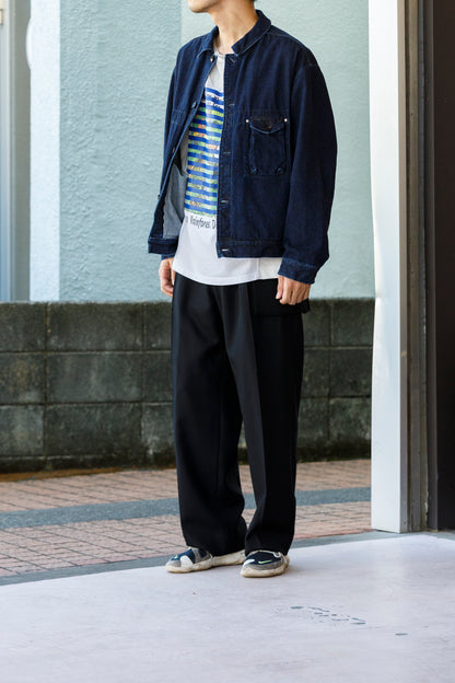 SARTO / 252-12001 CARGO PANTS(DRY WOOL TWILL) - BLACK
