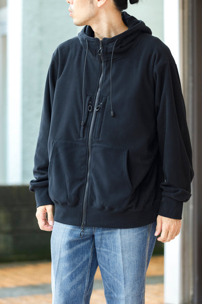 MOUT RECON TAILOR / MT1803 MOUT WIND PRO FULL ZIP FIELD HOODIE - Black