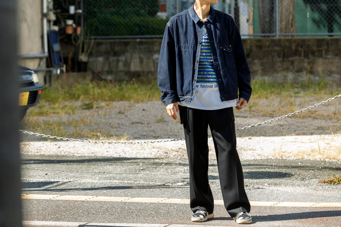 SARTO / 252-12001 CARGO PANTS(DRY WOOL TWILL) - BLACK