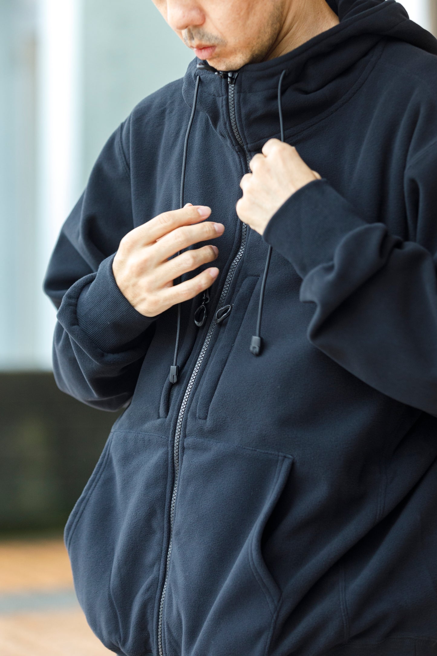MOUT RECON TAILOR / MT1803 MOUT WIND PRO FULL ZIP FIELD HOODIE - Black