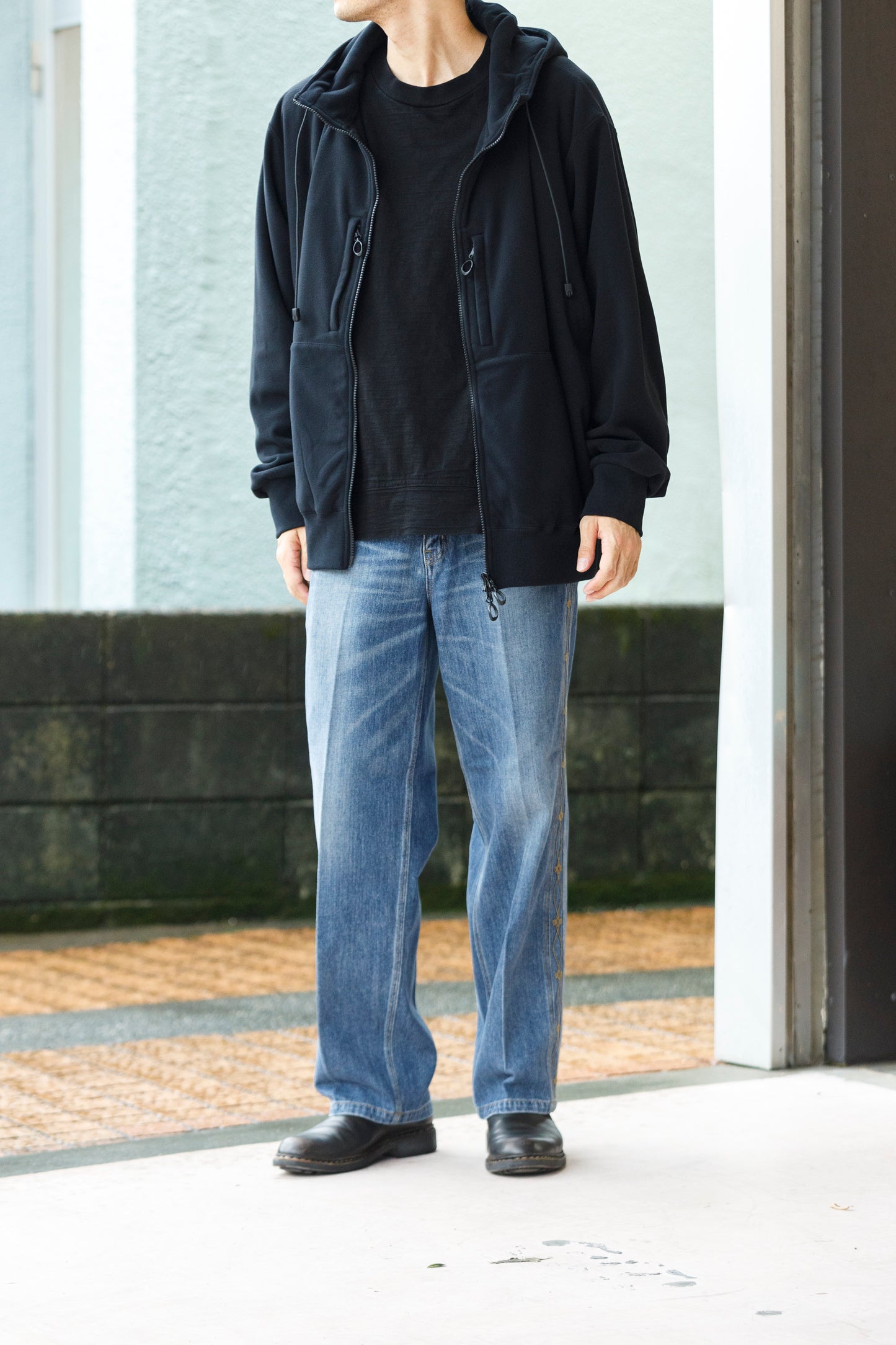 MOUT RECON TAILOR / MT1803 MOUT WIND PRO FULL ZIP FIELD HOODIE - Black