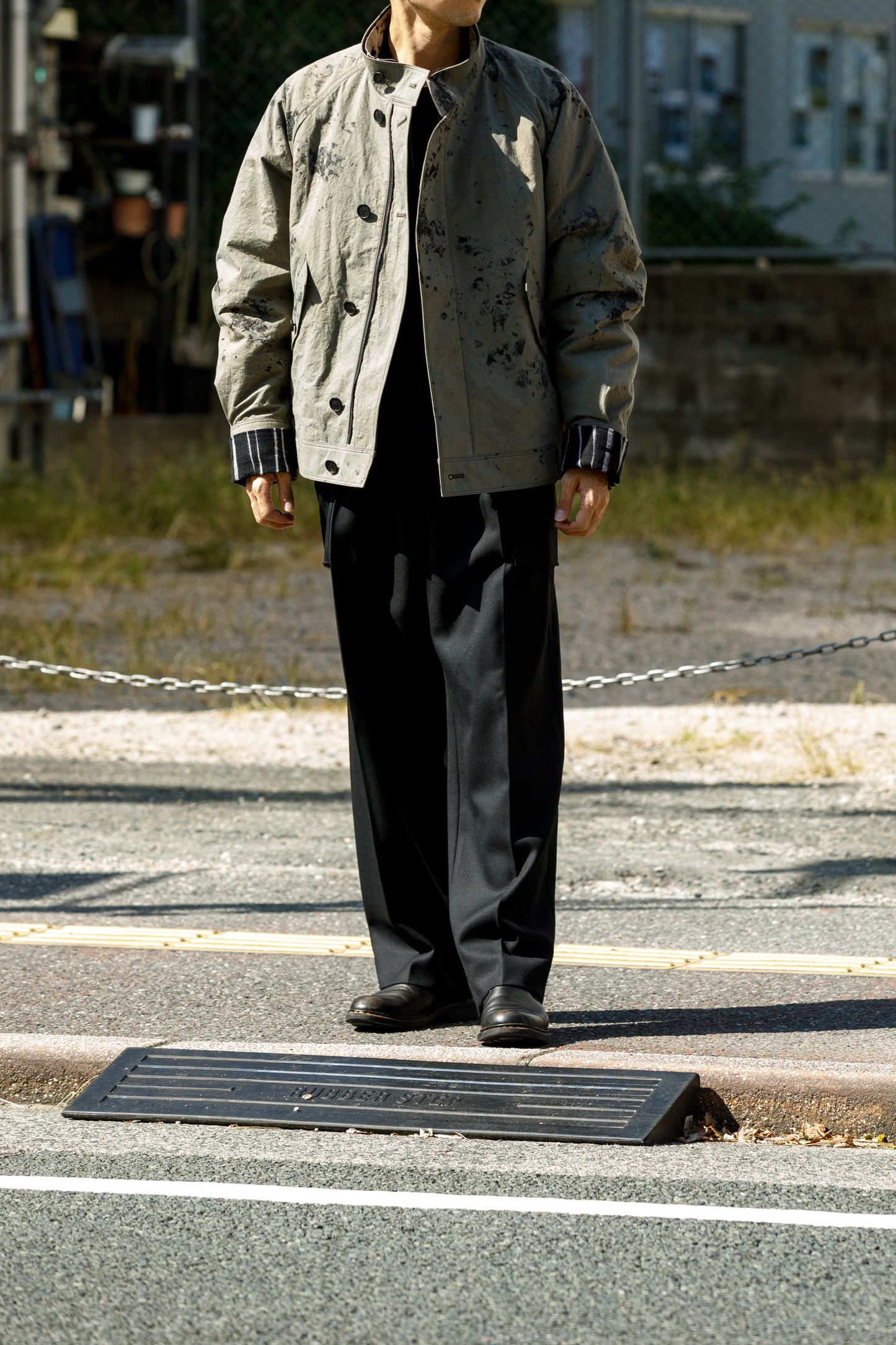 SARTO / 252-12001 CARGO PANTS(DRY WOOL TWILL) - BLACK