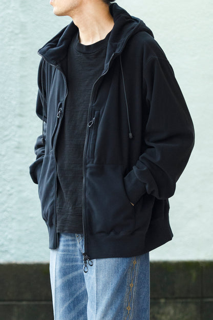 MOUT RECON TAILOR / MT1803 MOUT WIND PRO FULL ZIP FIELD HOODIE - Black
