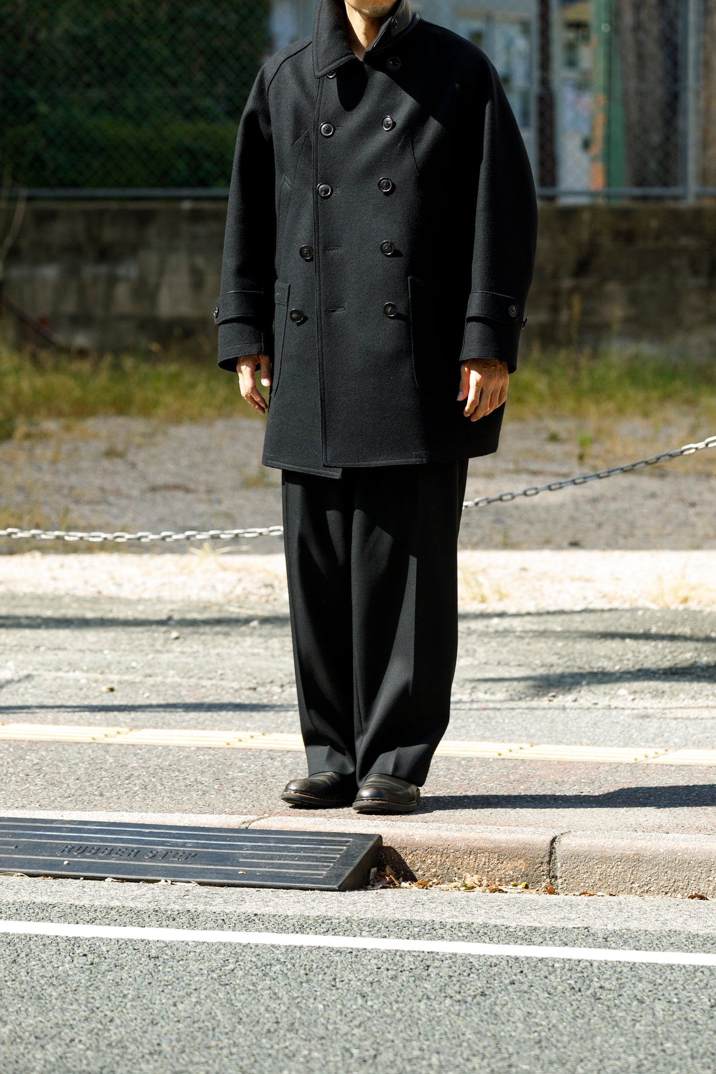 SARTO / 252-12001 CARGO PANTS(DRY WOOL TWILL) - BLACK