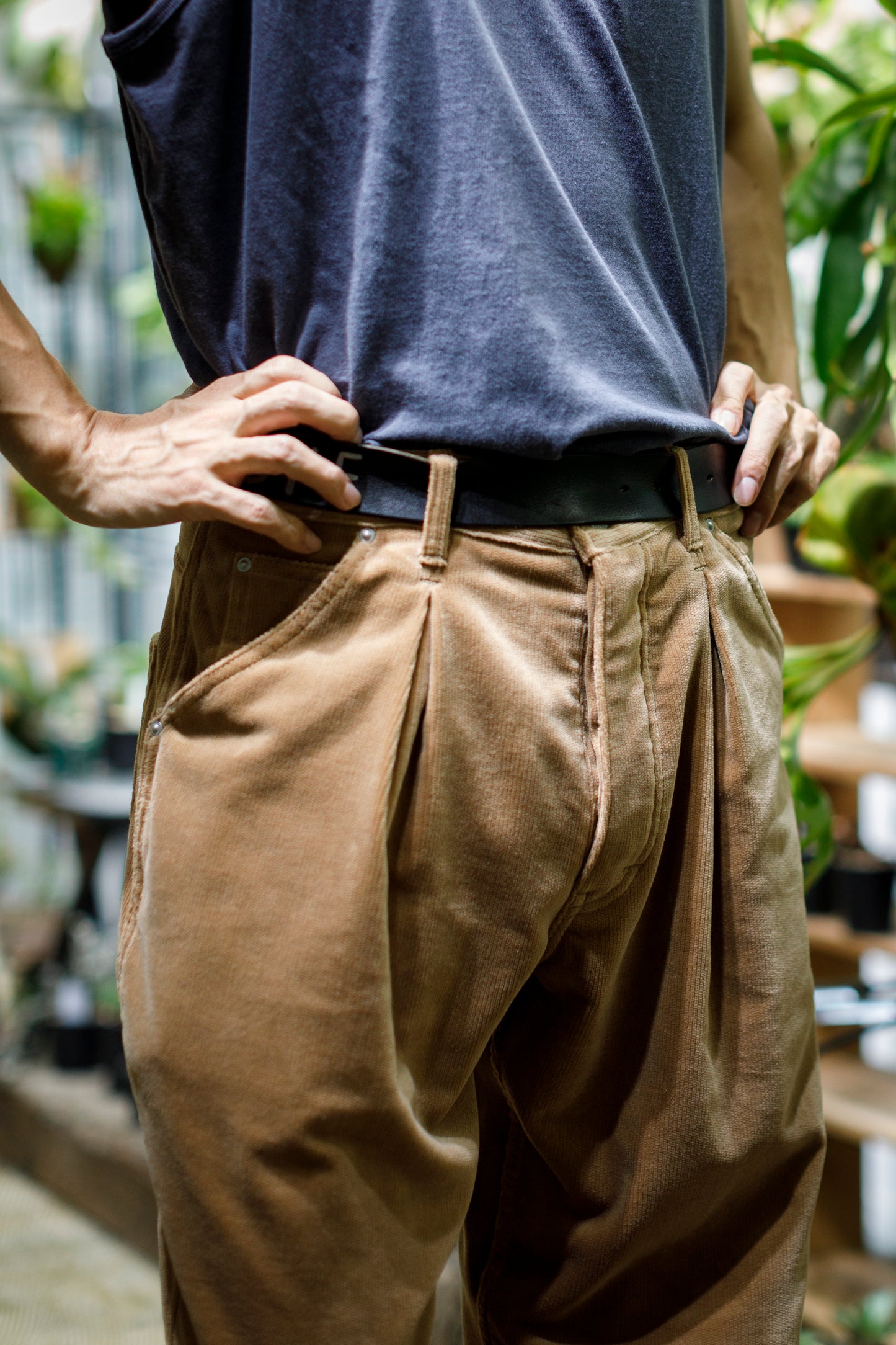Willow Pants P-035_Beige Corduroy