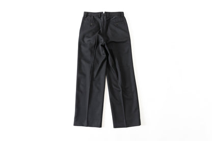 SARTO / 252-11001 TUCKER EMBROIDERY SLACKS(HIGH TWIST WOOL GABADINE) - BLACK