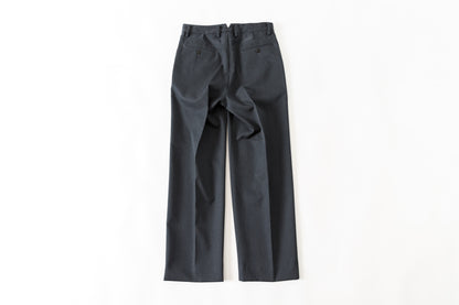 SARTO / 252-11001 TUCKER EMBROIDERY SLACKS(HIGH TWIST WOOL GABADINE) - CHACOAL
