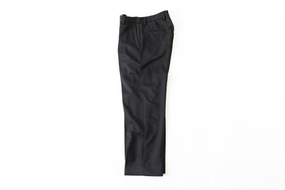 SARTO / 252-11001 TUCKER EMBROIDERY SLACKS(HIGH TWIST WOOL GABADINE) - BLACK