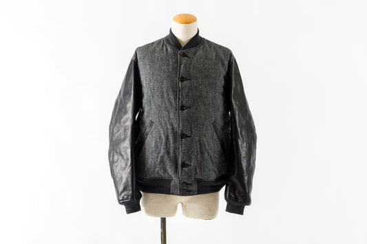 NULABEL / 522-208 DOWN AWARD JACKET - Black