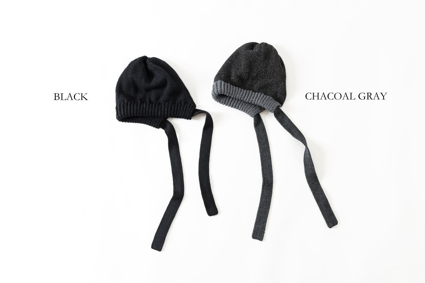 THE FACTORY MADE / BULKY KNIT BONNET - BLACK,CHACOAL GRAY【FM977】