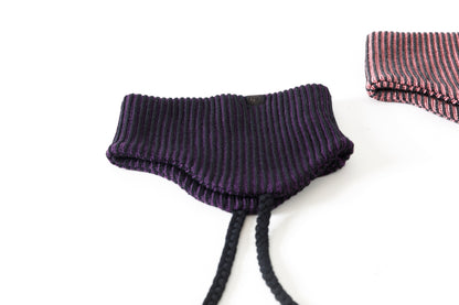 THE FACTORY MADE / EARFLAP KNIT HAIR BAND - BLACK,CHACOAL GRAY【FM966】