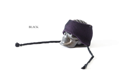 THE FACTORY MADE / EARFLAP KNIT HAIR BAND - BLACK,CHACOAL GRAY【FM966】