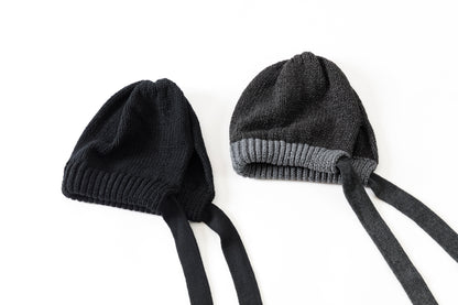 THE FACTORY MADE / BULKY KNIT BONNET - BLACK,CHACOAL GRAY【FM977】