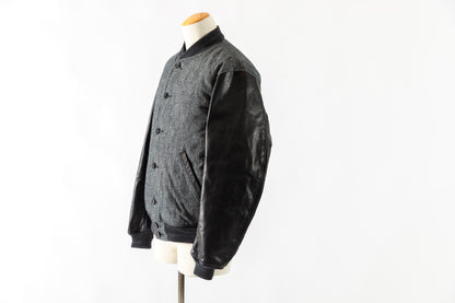 NULABEL / 522-208 DOWN AWARD JACKET - Black