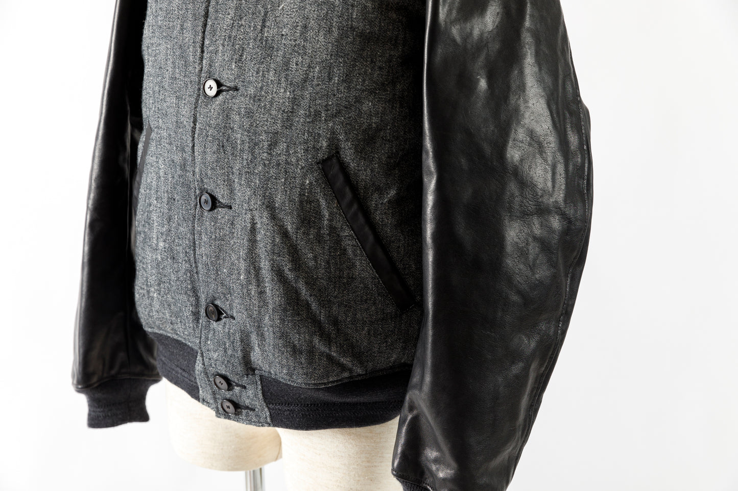 NULABEL / 522-208 DOWN AWARD JACKET - Black
