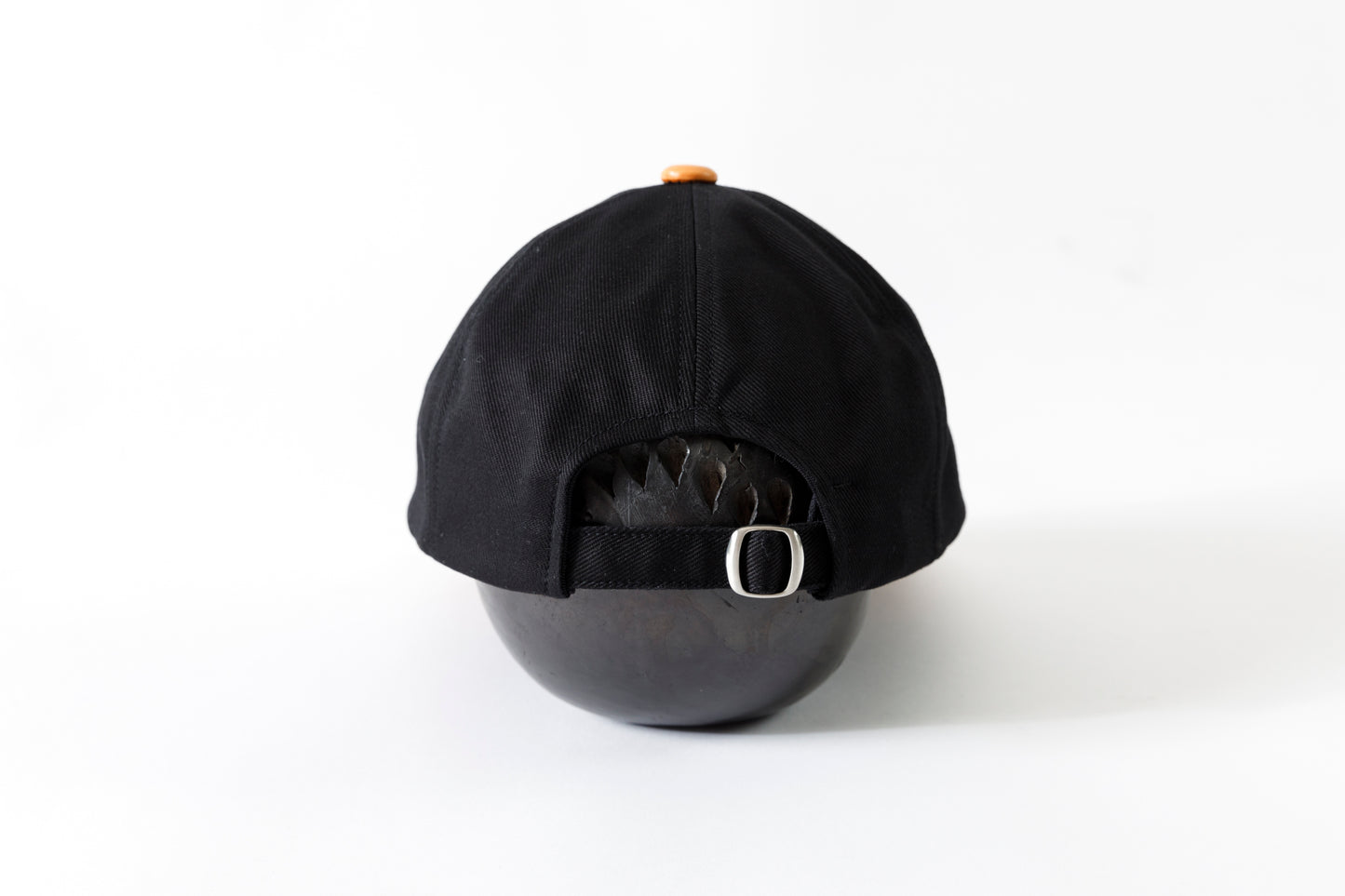 THE FACTORY MADE / LEATHER BICOLOR CAP - BLACK【FM934】
