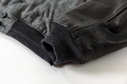 NULABEL / 522-208 DOWN AWARD JACKET - Black