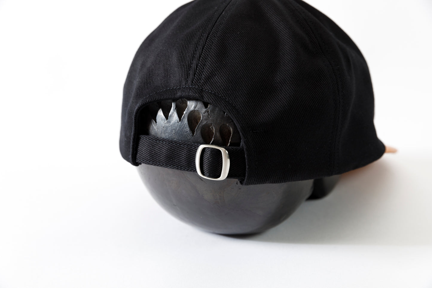 THE FACTORY MADE / LEATHER BICOLOR CAP - BLACK【FM934】