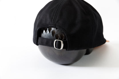 THE FACTORY MADE / LEATHER BICOLOR CAP - BLACK【FM934】