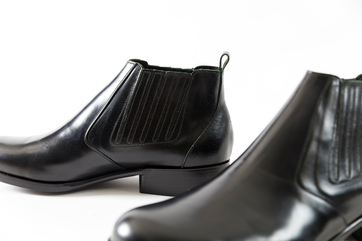 PETROSOLAUM / 81106-PO03 Side gore / Cordvan butt - Green / Black