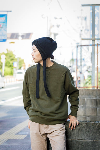 THE FACTORY MADE / BULKY KNIT BONNET - BLACK,CHACOAL GRAY【FM977】