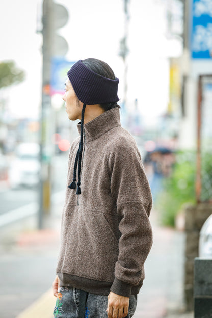 THE FACTORY MADE / EARFLAP KNIT HAIR BAND - BLACK,CHACOAL GRAY【FM966】