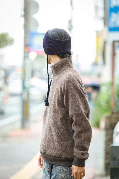 THE FACTORY MADE / EARFLAP KNIT HAIR BAND - BLACK,CHACOAL GRAY【FM966】