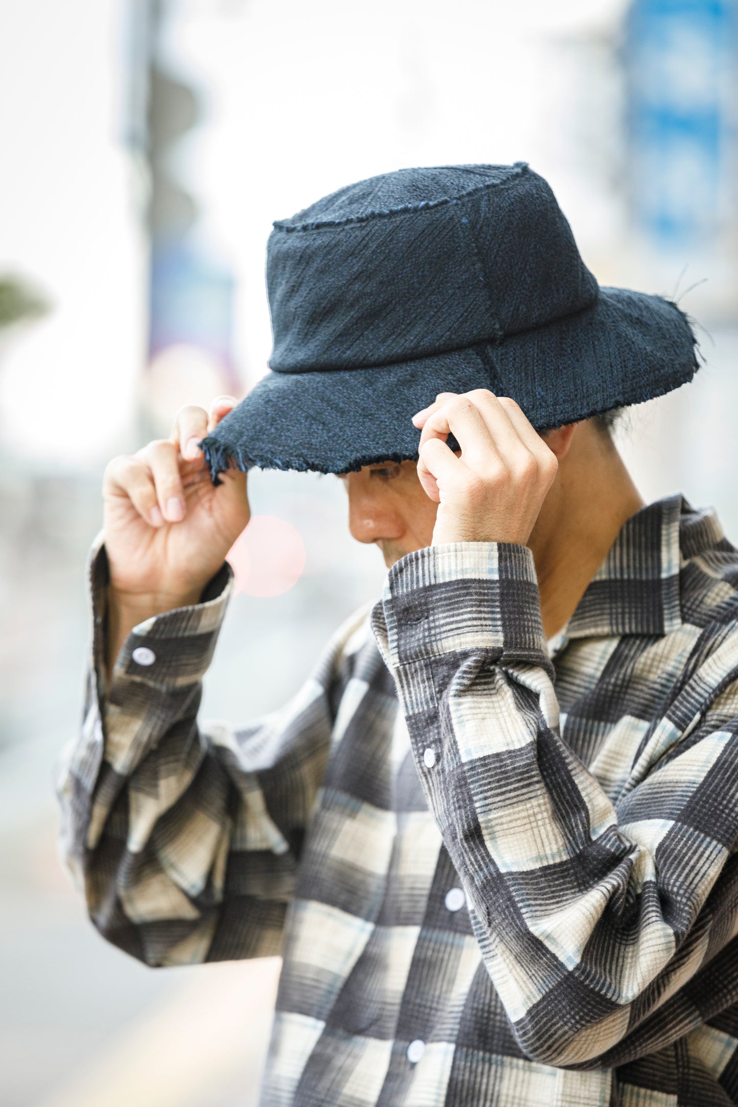 THE FACTORY MADE / SLAB JACUARD HAT - BLACK【FM960】