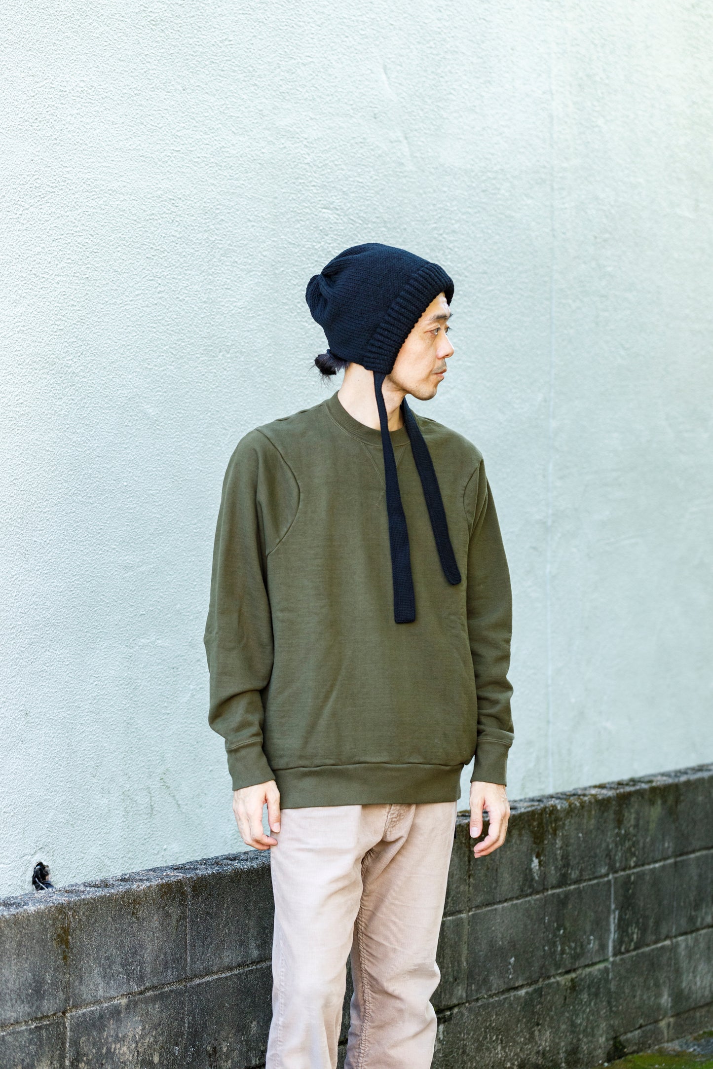 THE FACTORY MADE / BULKY KNIT BONNET - BLACK,CHACOAL GRAY【FM977】