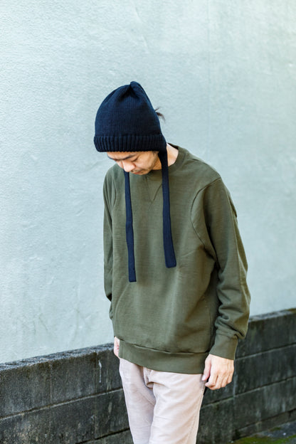 THE FACTORY MADE / BULKY KNIT BONNET - BLACK,CHACOAL GRAY【FM977】