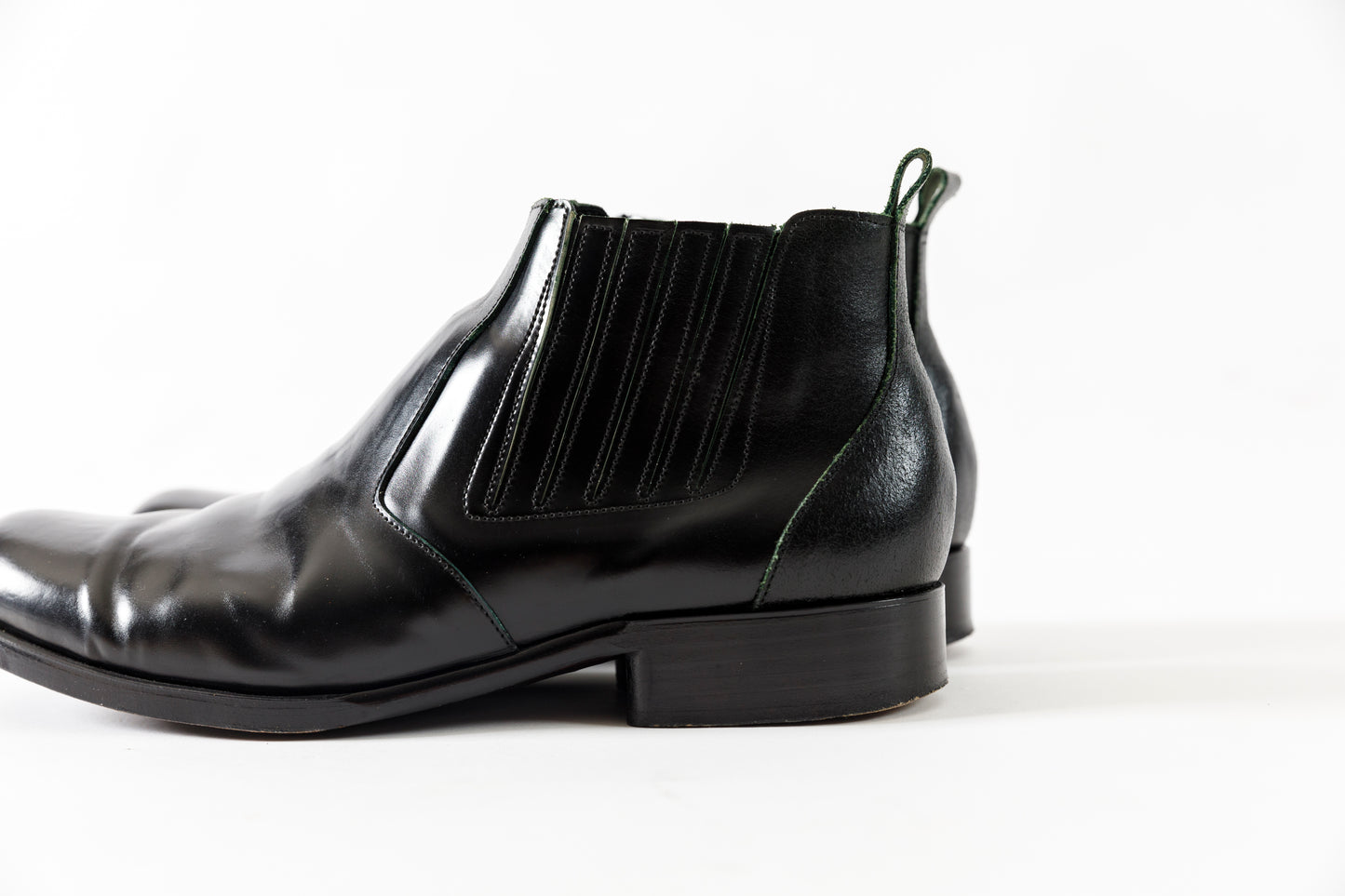 PETROSOLAUM / 81106-PO03 Side gore / Cordvan butt - Green / Black