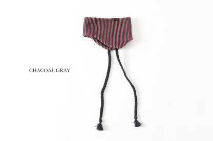 THE FACTORY MADE / EARFLAP KNIT HAIR BAND - BLACK,CHACOAL GRAY【FM966】