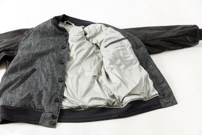 NULABEL / 522-208 DOWN AWARD JACKET - Black