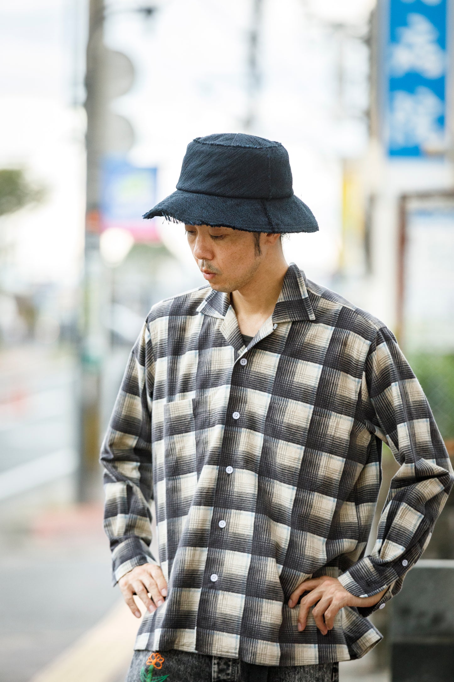 THE FACTORY MADE / SLAB JACUARD HAT - BLACK【FM960】