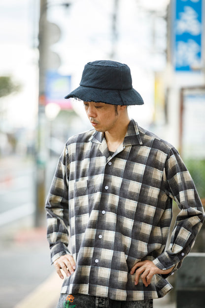 THE FACTORY MADE / SLAB JACUARD HAT - BLACK【FM960】