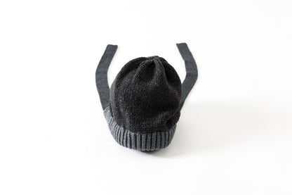 THE FACTORY MADE / BULKY KNIT BONNET - BLACK,CHACOAL GRAY【FM977】