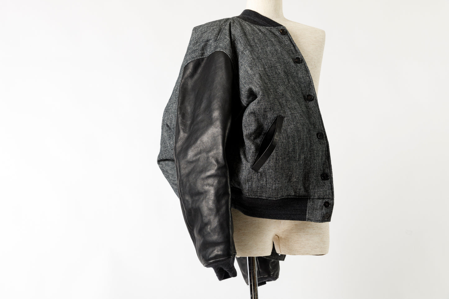 NULABEL / 522-208 DOWN AWARD JACKET - Black